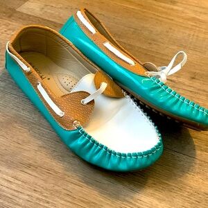 Teal/White Rasolli Comfort Like New Shoes 40